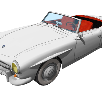 超精细汽车模型 奔驰 CONVERTIBLE